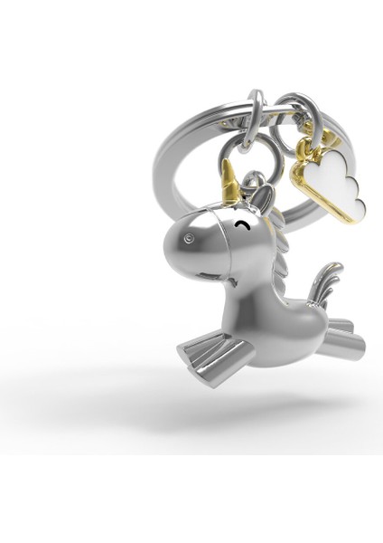 3D Uçan Unicorn Anahtarlık Gümüş MTM119-01 fiyatları