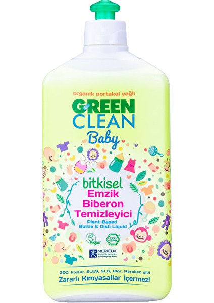 2 Adet Green Clean Emzik Biberon Temizleyici 500 ml