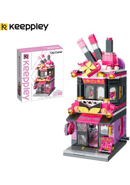 4 Adet Keeppley Trendy Kozmetik Dükkanı 348 Parça Block Oyuncak KP-0103 fiyatları