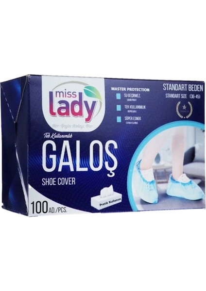 100 Parça Tek Kullanımlık Galoş Kutulu Paket (5324)