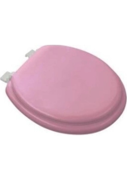 Pembe Yumuşak Klozet Kapak Büyük Puf 42X41 cm (5324)