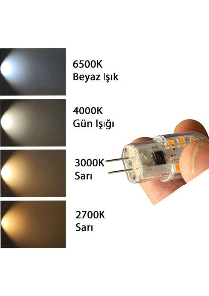 (6 adet) OSAKA 3W Sarı Işık (3000K) G4 Duylu LED Kapsül Ampul fırsatları