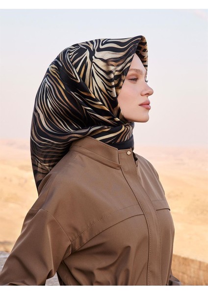 Ipek Eşarp Nostalji - 9038-01 Siyah Sura