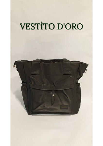 Multi Fonksiyonel Kanvas/kumaş Tote Çanta - Vestito D'oro