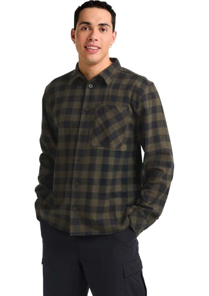 Lite Flannel Shirt Erkek Yeşil Gömlek