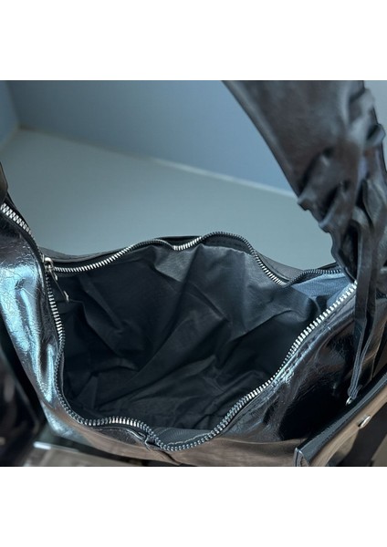 Cüzdan Örgü Detaylı Kadın Omuz Çantası modelleri