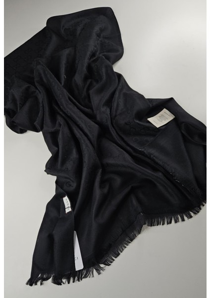 Ince Kumaş G Desen Yün Ipek Şal Çift Taraflı 4 Mevsim Silk Scrafs