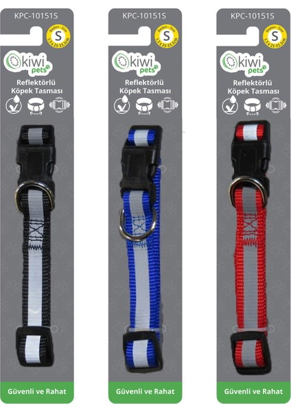 Reflektörlü Köpek Tasması - Asorti