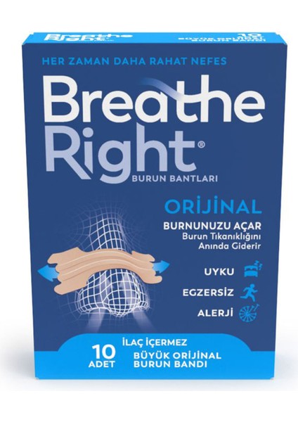 Büyük Boy Burun Bantları 10'lu