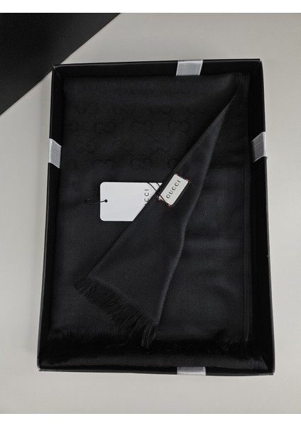 Ince Kumaş G Desen Yün Ipek Şal Çift Taraflı 4 Mevsim Silk Scrafs