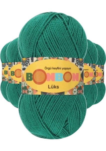 5 Adet Lüks Patik Ipi Yünü Ördek Başı Yeşili 98325