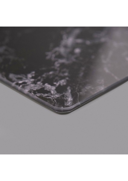 Mermer Desenli Cam Kesme Tahtası - Siyah - 20X30 cm modelleri