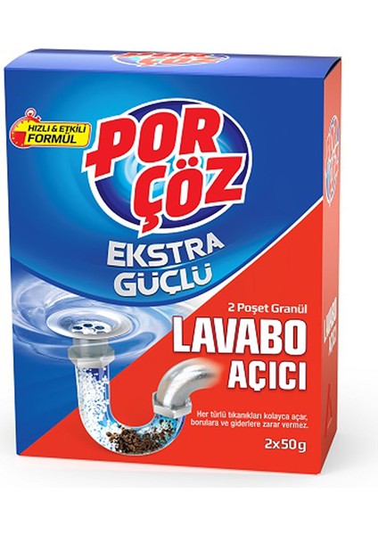 Lavabo Açıcı Granül 2X50 G 3 Adet