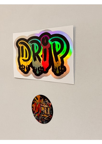 Drip - Araba Motosiklet Kask Laptop Cam Etiket Baskı 10X6,5CM modelleri