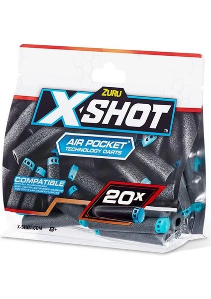 Bfs 36587 Zuru x Shot Silah 20 Li Yedek Paket -Sunman modelleri