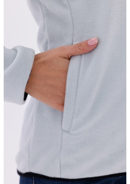 Kadın Slim Fit Tam Fermuarlı Polar Ceket indirimleri