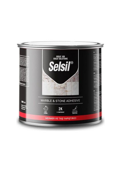 Selsil Mermer - Taş Teneke Seramik Yapıştırıcı 250GR (5324)