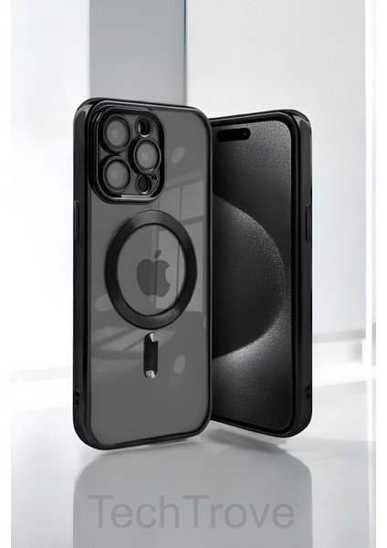 iPhone 15 Pro Kılıf Kamera Korumalı Sararma Yapmaz Magsafe Şarj Özellikli A++ Kalite Kapak