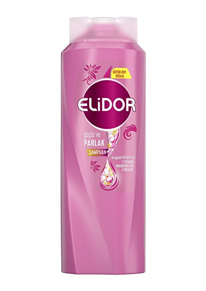 3 Adet Elidor Şampuan Güçlü Parlaklık 650 ml