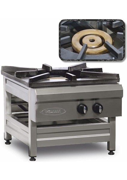 Tüplü Yer Ocağı 600 Seri 3 Yanışlı 70 x 80 x 50 (Cm)