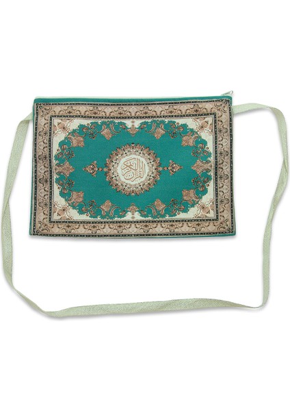 Çeyizlik Kadife Orta Boy Kuran Çantası – Fermuarlı Askılı modelleri