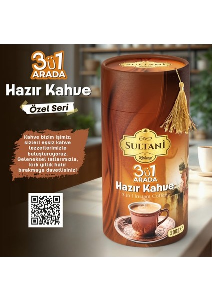 Sultani 3'ü 1 Arada Hazır Kahve 200G