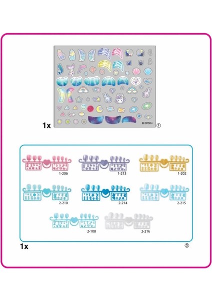 Bfs 35060 Aquabeads Sihirli Atlar ve Yıldızlar - Yedek Tırnak Paketi +4 Yaş modelleri