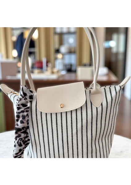 Hasır Görünümlü Kadın Bez Omuz Çanta