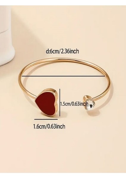 14K Altın Kaplama Kalpli Bilezik fiyatları