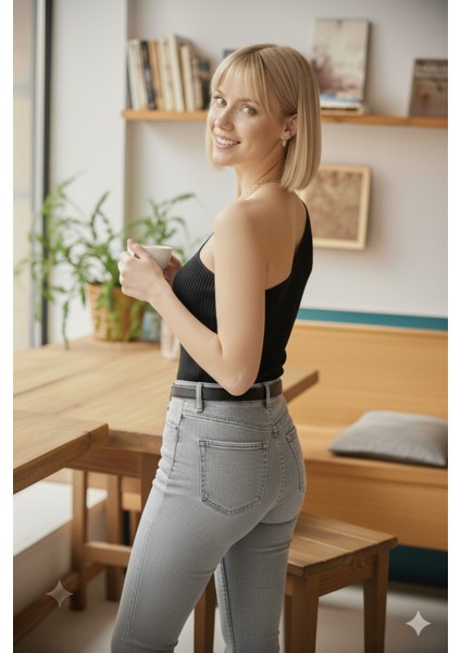 Kadın Siyah Tek Omuz Kol Açık Üst Kalite Dokuma Uzun Kollu Fitilli Bluz Body fiyatları