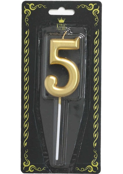 3 Adet Rakam Mum 5 Numara Altın fiyatları