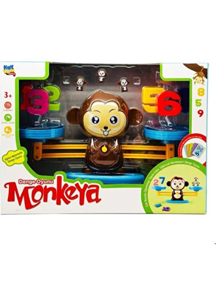 4 Adet Eğitici Denge Oyunu Monkeya (Pencereli