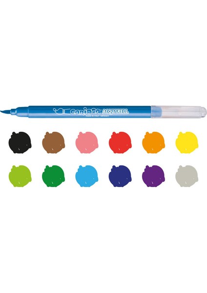 Acquarell Fırça Uçlu Keçeli Boya Kalemi 12’li fiyatları