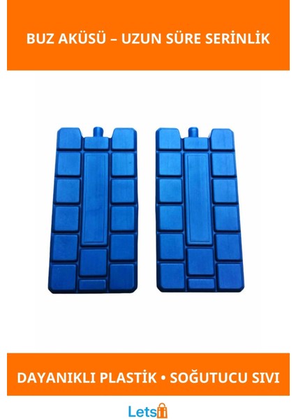 Dayanıklı Sızdırmaz Plastik Dolu Buz Aküsü Uzun Süre Soğutma