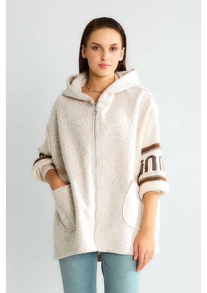 Fermuarlı Buklet Mont