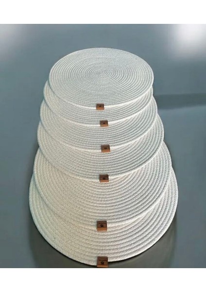 6 Adet Jüt Supla / Amerikan Servis Lux Sunum Tabak Altlığı