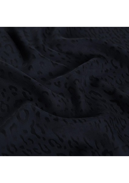 Ipekevi Monogram Şal - Leopar Desenli - Lacivert modelleri