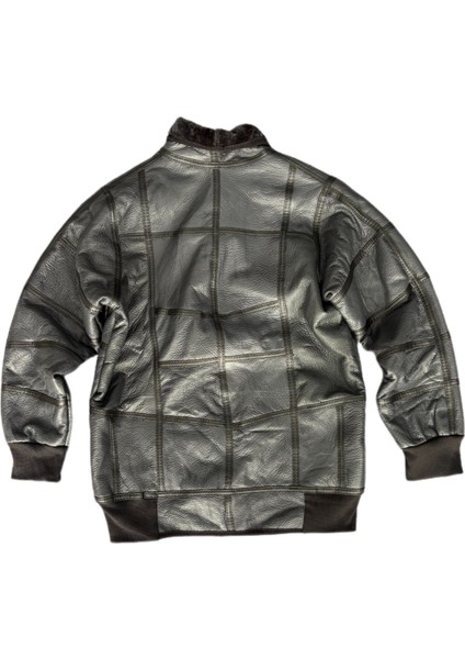 Özel Üretim Patchwork Kürk-Süet Gerçek Deri Çocuk Mont 5-6 Yaş modelleri