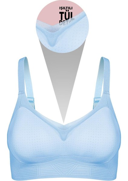 Ghost Dikişsiz Sütyen - Desteksiz - 2808 - Açık Mavi indirimleri