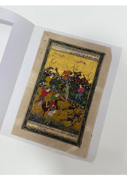 Cengaver Süvari ile Ihtişamlı Şölen Adlı El Yapımı Minyatür Resim 28X17 cm indirimleri