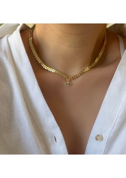 Çelik Balıksırtı Zincir Nazar Kolye fiyatları