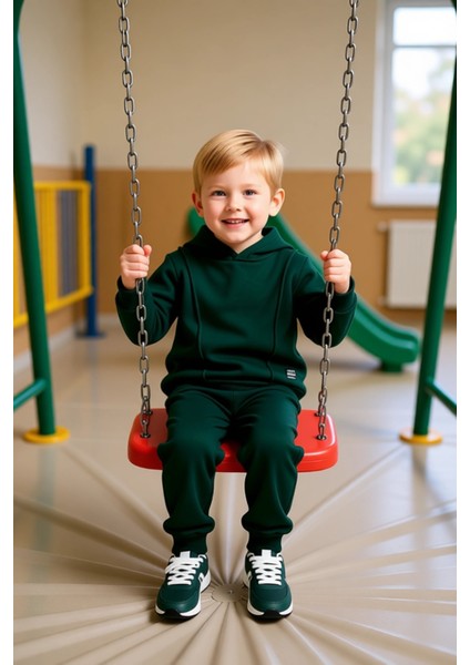 Erkek Çocuk Kapüşonlu Sweatshirt ve Eşofman Altı Iki Parça Takım Konforlu Günlük Giyim Kaliteli modelleri