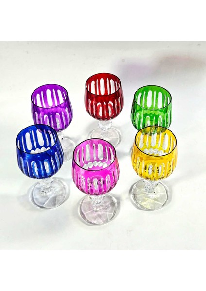 El Yapımı Kristal Lotus Desen Bardak Seti 6'lı fiyatları