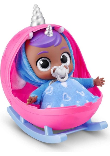 Babycorns Sevimli Sürpriz Bebek RA000000 - Açık Mavi Beşik-Beyaz Boynuz fırsatları