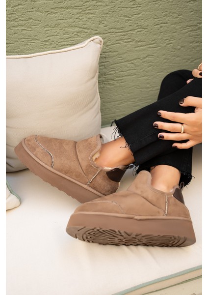 Mayra Vizon Süet Tüylü Bot modelleri