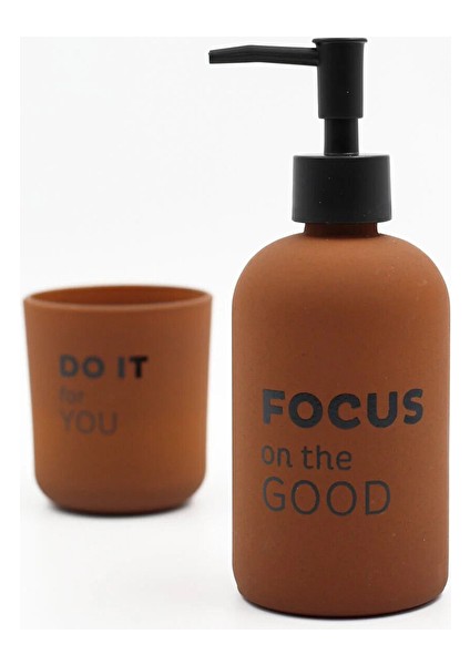 4 Adet Rakle Serenity Sıvı Sabunluk Seti Kiremit