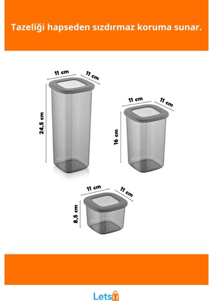 3 Boyutlu Sağlıklı Darbeye Dayanıklı Buzdolabı Erzak Saklama Kabı Seti fiyatları