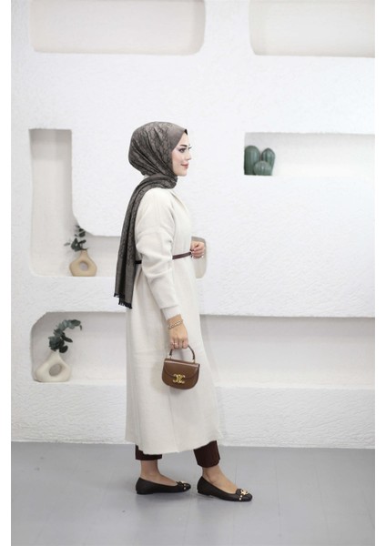 92476 Şal Yaka Düşük Omuz Sakal Kumaş Hırka modelleri