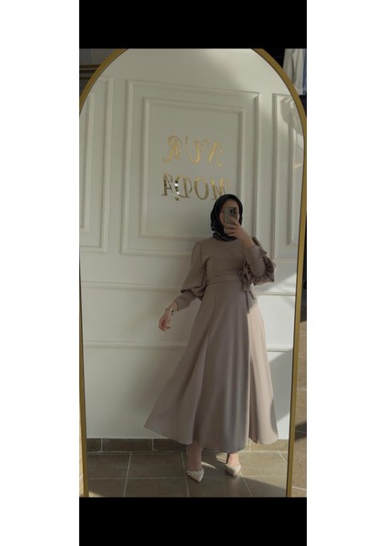 Oysho Inci Düğme Detaylı Elbise