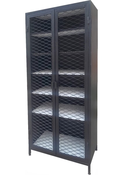 Tina 7 Katlı Metal Ayakkabı Dolabı Siyah modelleri